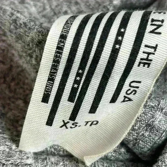 Free People The Betsey Crop Grey Ribbed Butterfly Sleeve Crop Top, XS - Picture 13 of 15